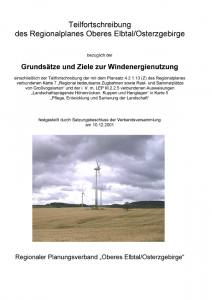 Teilforschreibung Windenergienutzung 2003 öffnen